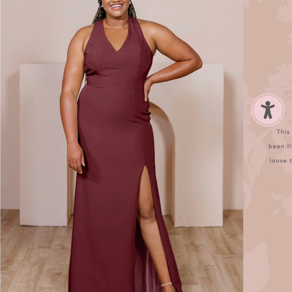 Cabernet Asher Crepe Dress